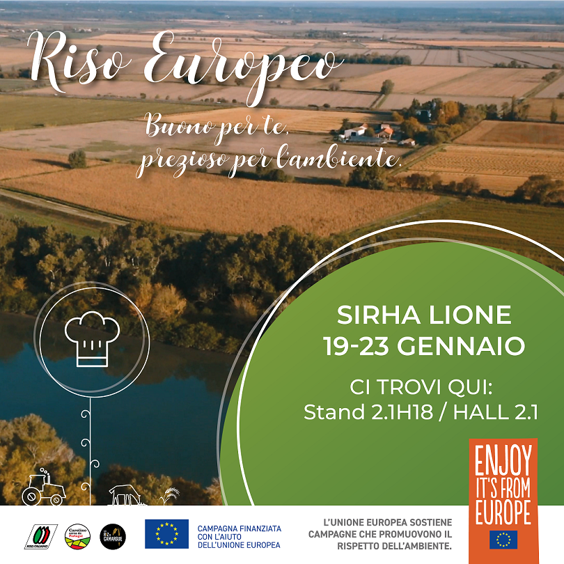 Il riso sostenibile europeo inaugura il nuovo anno a Sirha Lyon