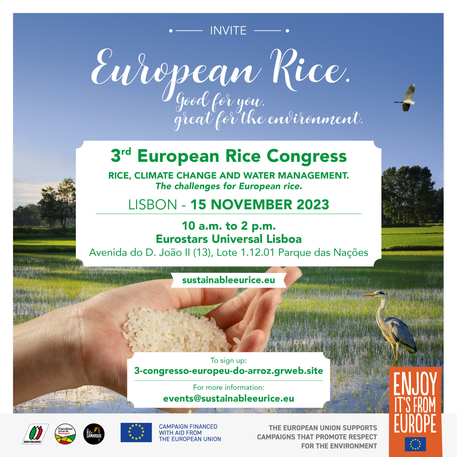 Lisbon – 3rd European Rice Congress